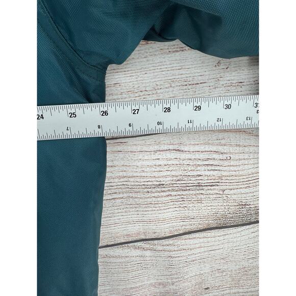 Urban Outfitters Sherpa Lined Long Parka Jacket Men's Small Green Hooded - Picture 11 of 12